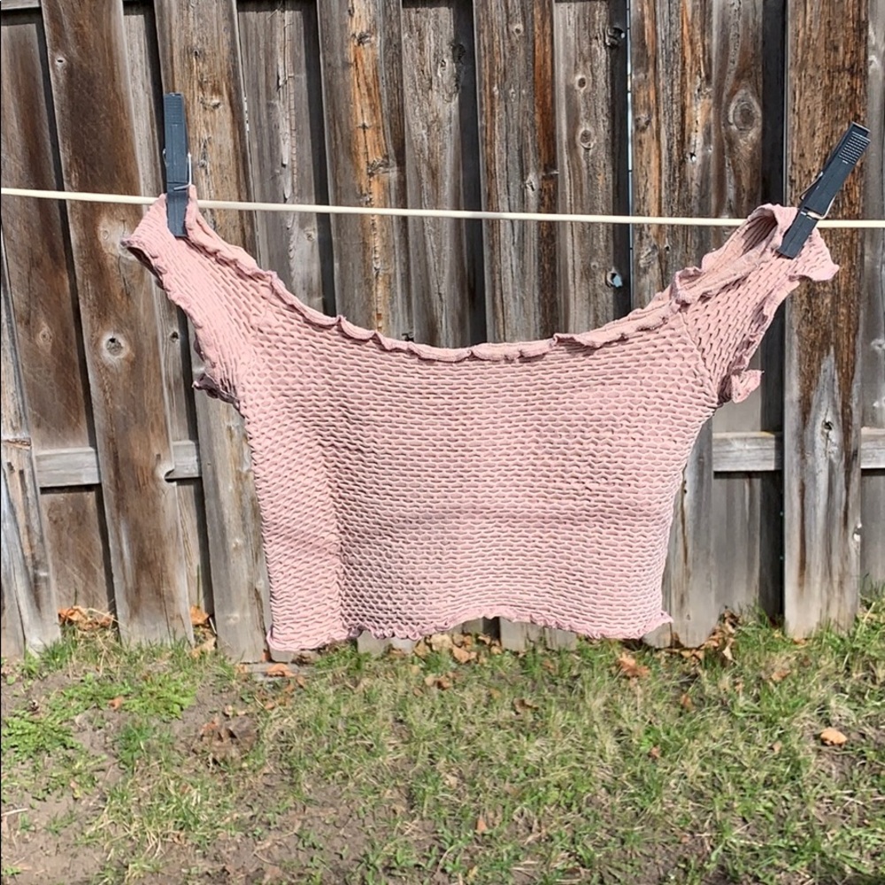 Cropped, off the shoulder top